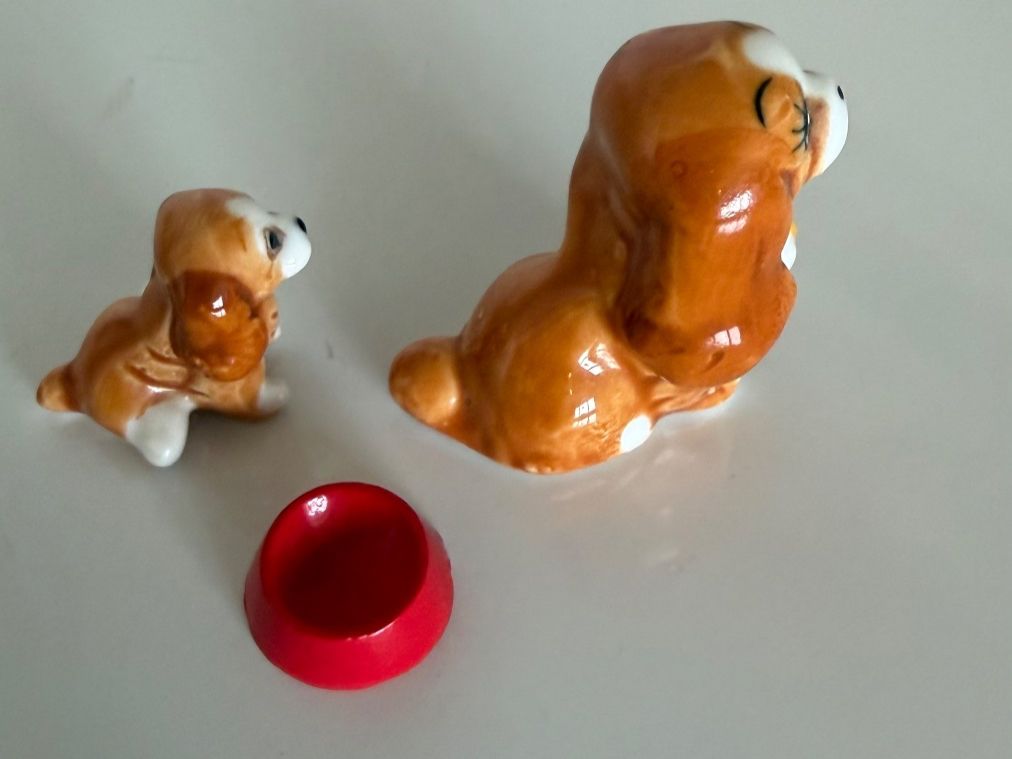 Disney Statuette: 2 Cocker Spaniel + Topf, Disney Hunde Susi + Welpe – Usato da Egg b. Zürich venduto da Mogli93 2