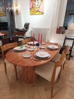Vintage Esstisch roter persischer Travertin, 70er