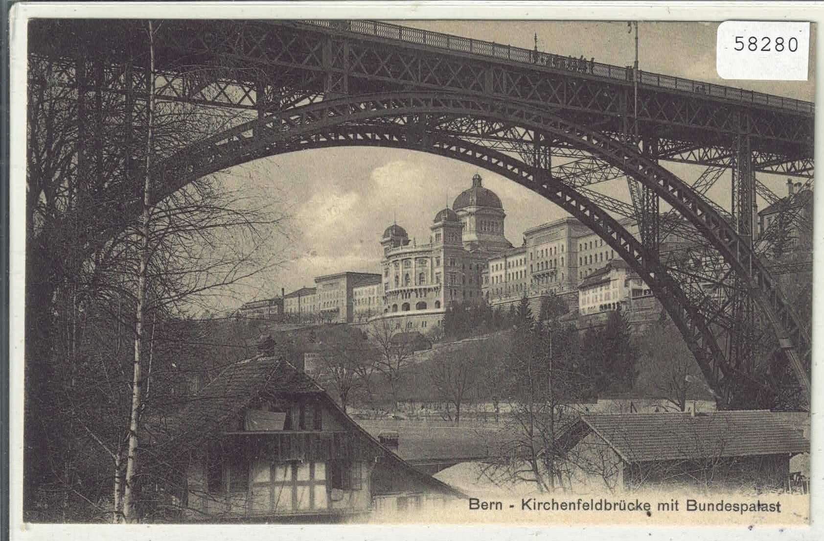 Cartoline postali: Bern - Kirchenfeldbrücke mit Bundespalast – Usato da Ettingen venduto da Kartenplanet
