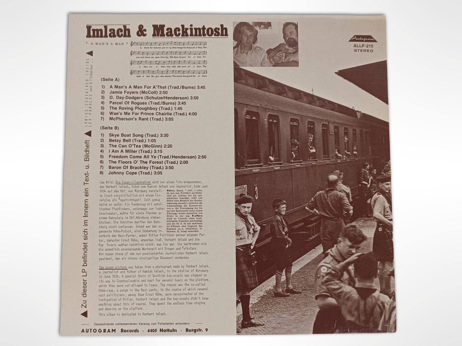 Dischi in vinile: Vinyl Hamish lmlach lain Mackintosh – Usato da Suhr venduto da Restwert_Suhr 2