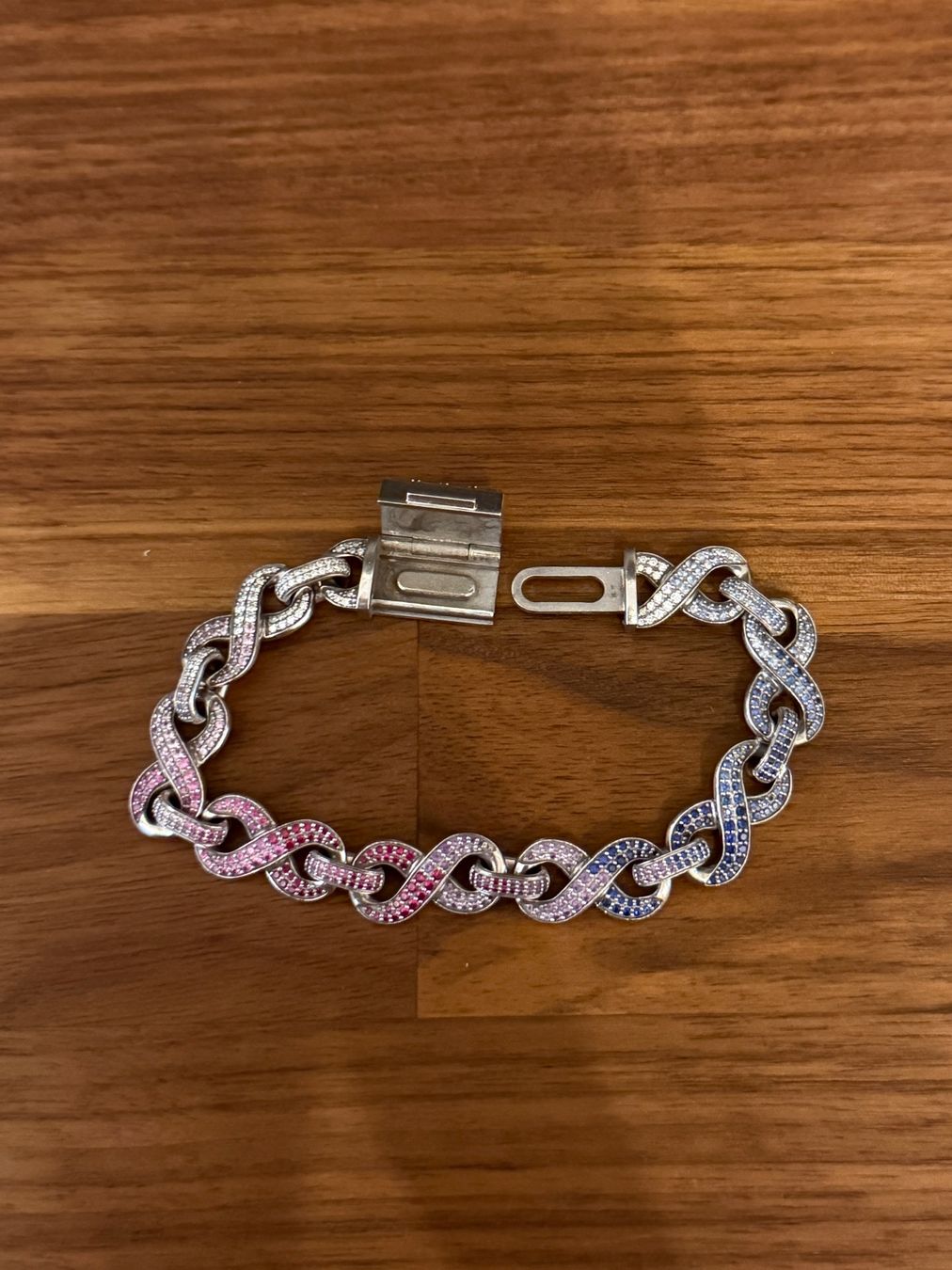 Armbänder & -reifen: Infinity Bracelet + Emerald Cut Diamond Clasp – Neu (gemäss Beschreibung) aus Sevelen von daVinci02 4