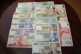 Turquie lot 17 billets