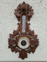 coole antike Wetterstation Quecksilber Thermometer Barometer