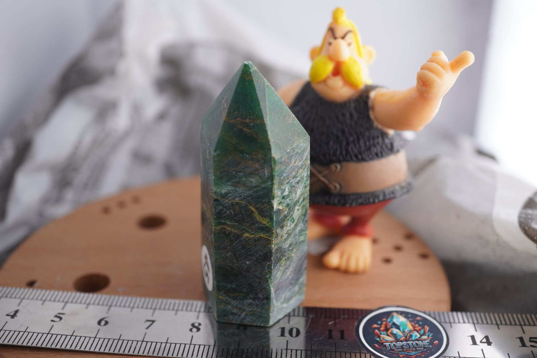 Minéraux & Lithothérapie: Smaragdit      Spitze        Spitze 56mm x 23mm – Neuf avec emballage d'origine à Eschenbach SG par topstone 2