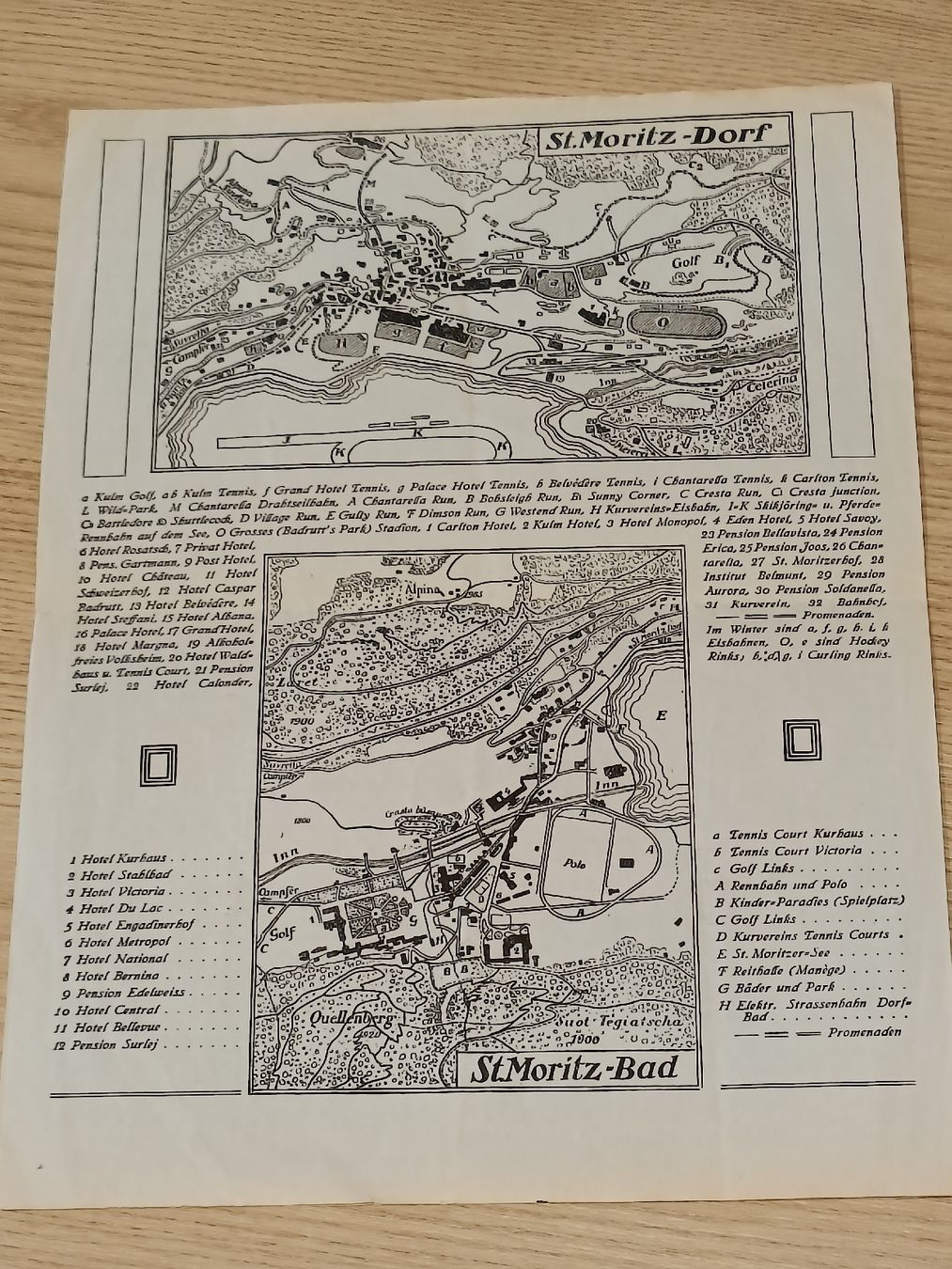 Documenti: Alter Prospekt / Bad St Moritz - Preisliste Sommer 1924 – Usato da Brugg AG venduto da Ente015 3