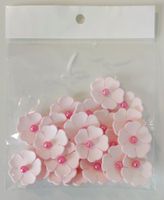 Deko-Blüten Rosa – 22 Stück – ca. 3 cm – NEU & OVP