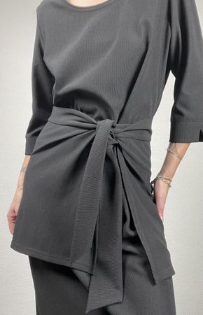 Kleid schwarz minimalistisch vintage COS Massimo Zara Y2K