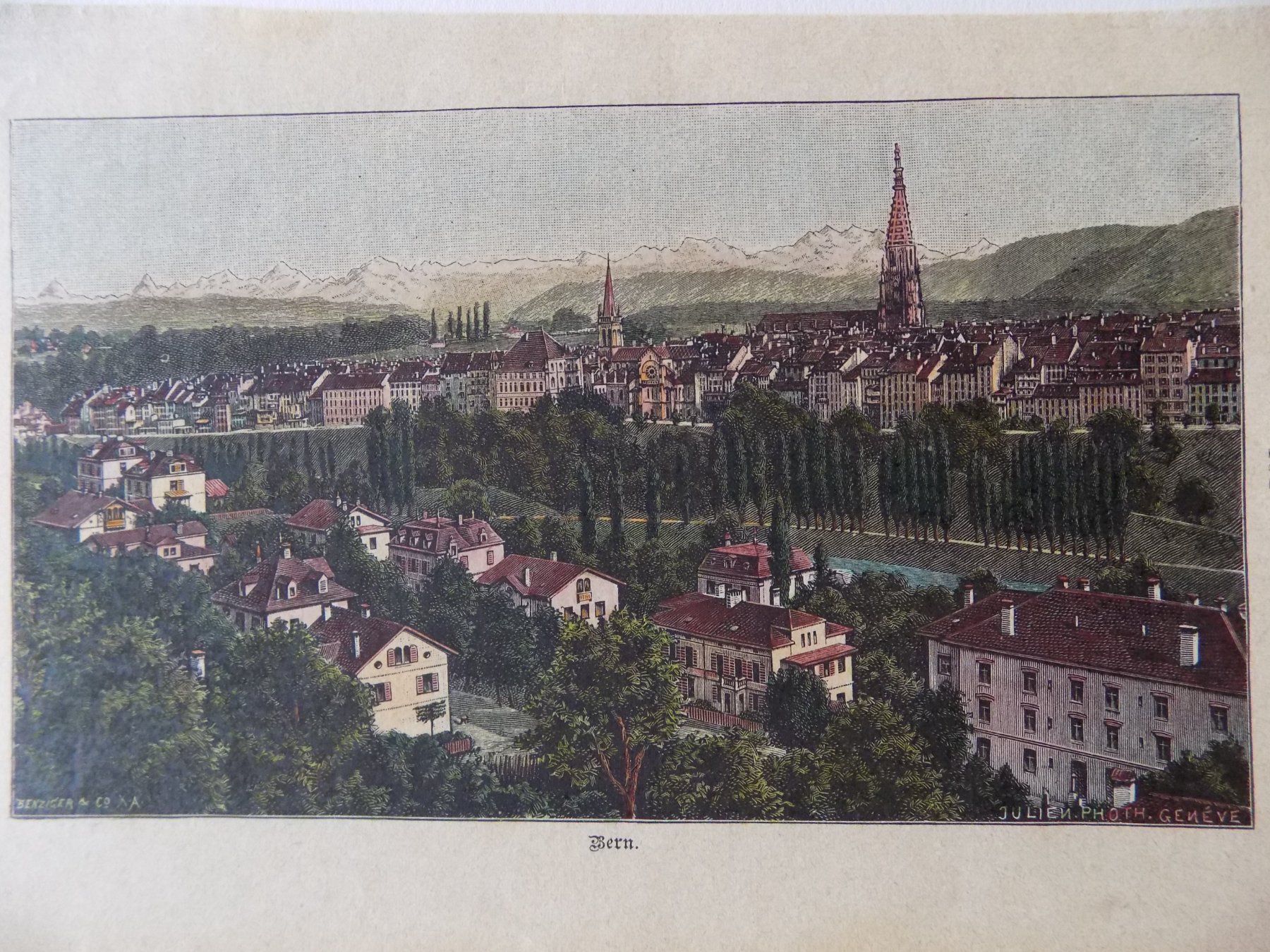 Incisioni: Bern kolorierte Xylographie – Usato da Risch venduto da Rischli15 9