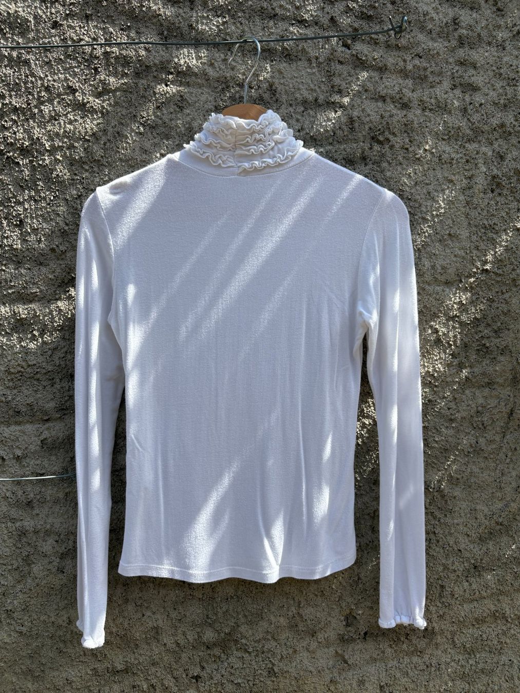 Maglioni & Felpe: Rüschen Rollkragen Langarm Pullover weiss // Cottagecore – Nuovo (secondo la descrizione) da Wittnau venduto da cel_j8w9 3