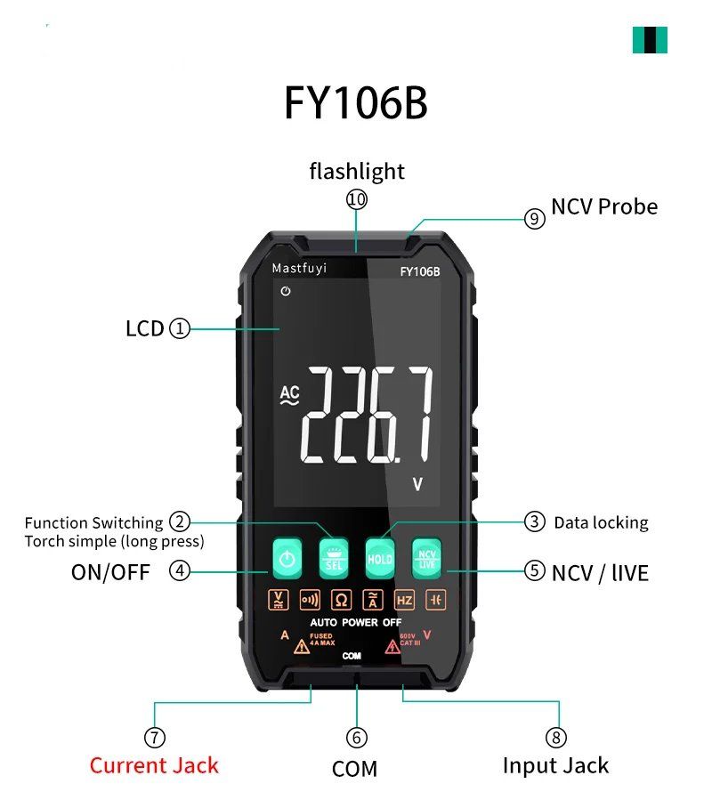 Misurare: NEU Digital Multimeter Messgerät True RMS NCV / multimètre – Nuovo e nell'imballaggio originale da Isérables venduto da Wishlist 8