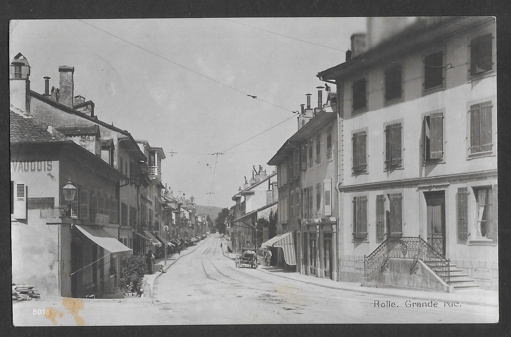 Cartoline postali: Rolle Grand Rue – Usato da Olten venduto da clotaldi