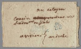 VENDÉMAIRE AN 8 ( OCT.1799) PARIS, 0 C. DES CINQCENS, TEXT!