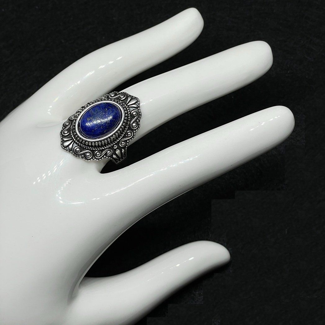 Anelli: Vintage Lapis Lazuli Ring, Sterlingsilber Gr. 61 – Nuovo (secondo la descrizione) da Thun venduto da Creative-Art-Tess 6