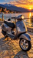 Piaggio Vespa Roller grau 200 ccm guter Zustand fahrbereit