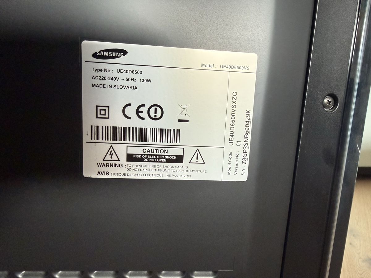 Samsung Fernseher: Samsung TV 40 Zoll UE40D6500 – Gebraucht aus Fällanden von sofileinlo 1
