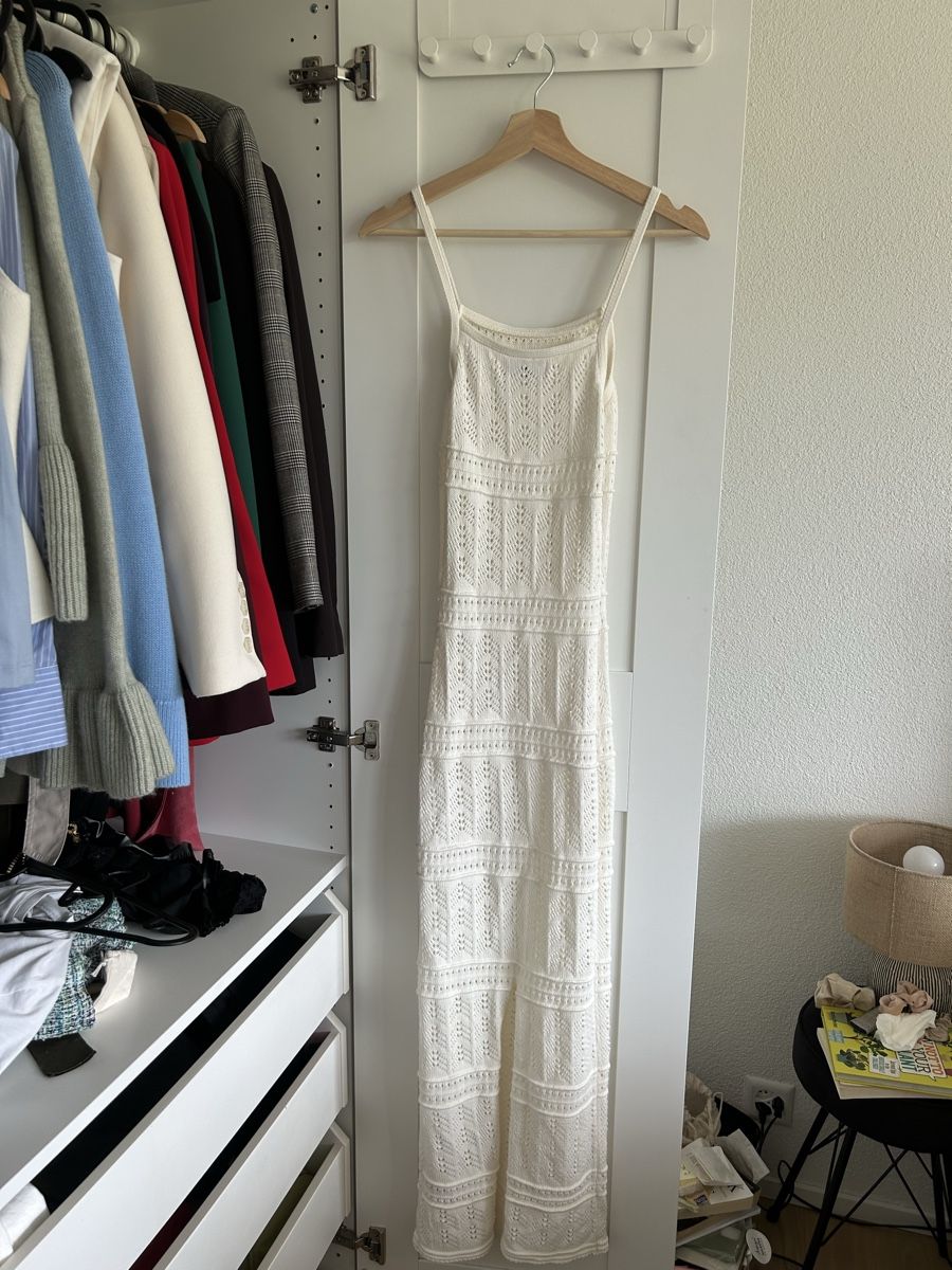 Bershka Kleider: Weisses Crochet Maxikleid – Neu (gemäss Beschreibung) aus Zürich von emi_5nw2 2