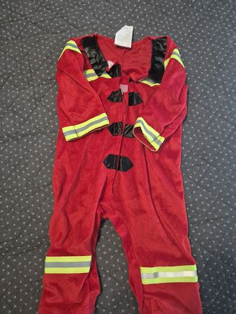 Firefighter Costume Red Size 12-24 Months