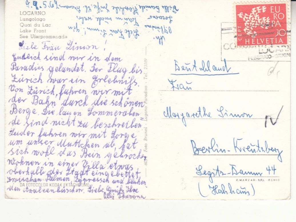 Ansichtskarten: Locarno 1969 – Gebraucht aus Bürglen TG von StampGraf 1