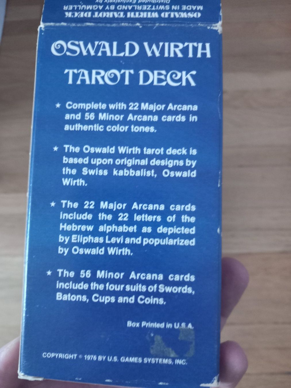 Spiele: Cartes de Tarot Oswald Wirth – Gebraucht aus Genève von GenevaLuxury 3