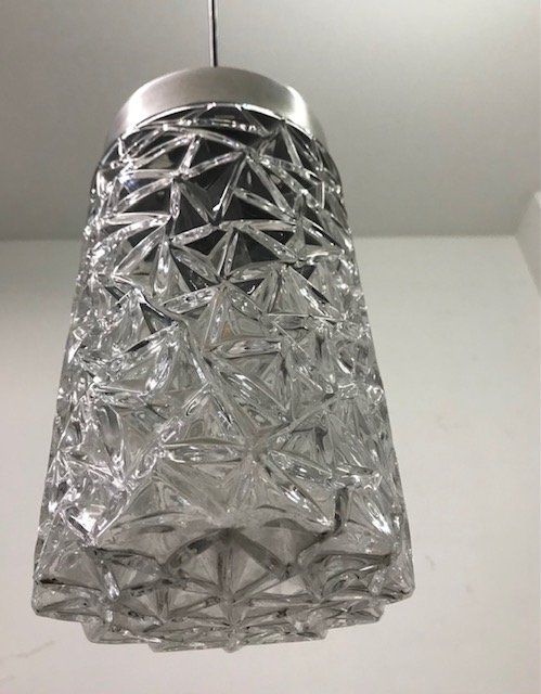 Kronleuchter & Deckenlampen: BUR Hängelampe zylinderförmig mit Pressglas – Gebraucht aus Zürich von gigimai67 3