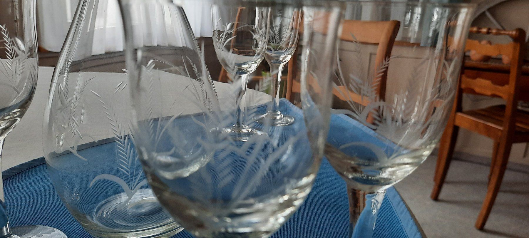 Caraffe: Antike Glasflasche u. Gläser – Usato da Degersheim venduto da chatzgrau 1