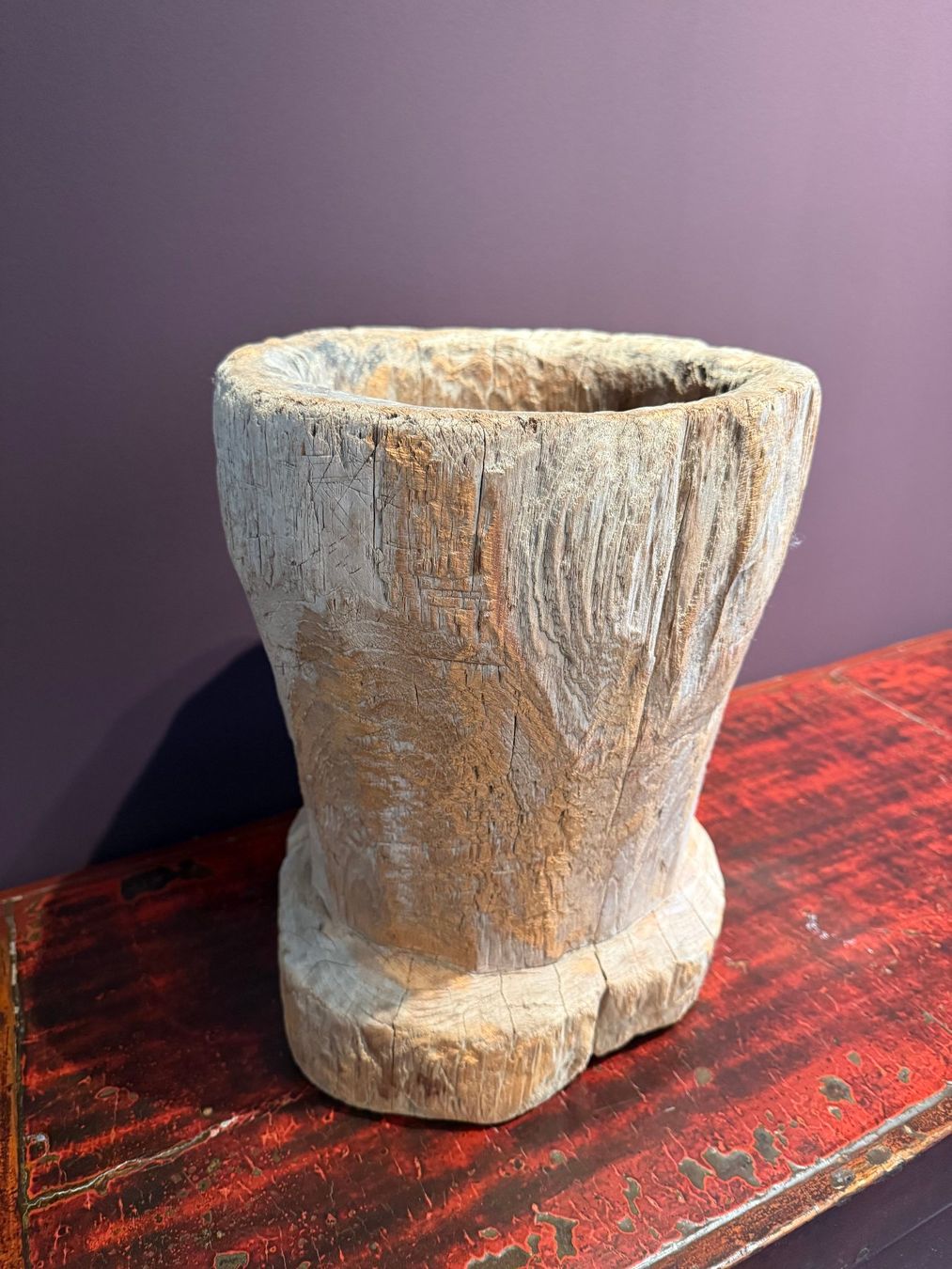 Holzartikel: Holzgefäss, Übertopf, Cachepot, Holzstatue, Dekoration – Gebraucht aus Rapperswil SG von Ninico 2