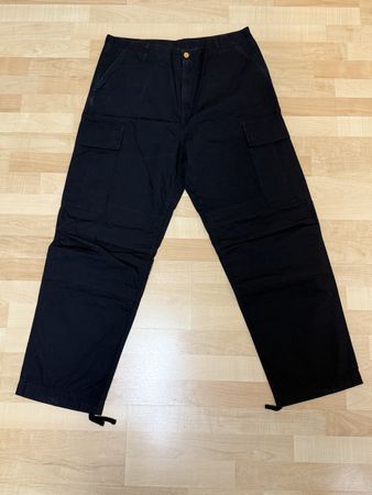 Carhartt WIP Cargo Hose Schwarz, Gr. 36x32, NEU NP 130.-