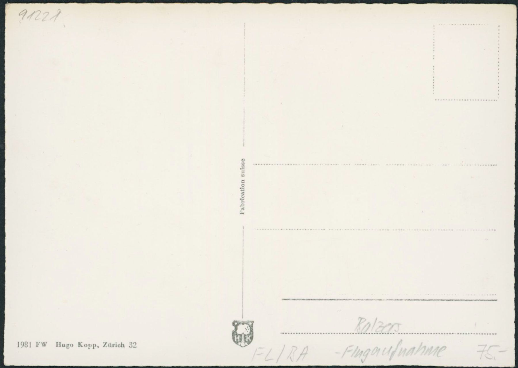 Cartoline postali: FL Balzers - Flugaufnahme – Nuovo (secondo la descrizione) da Schindellegi venduto da dolpitz 1