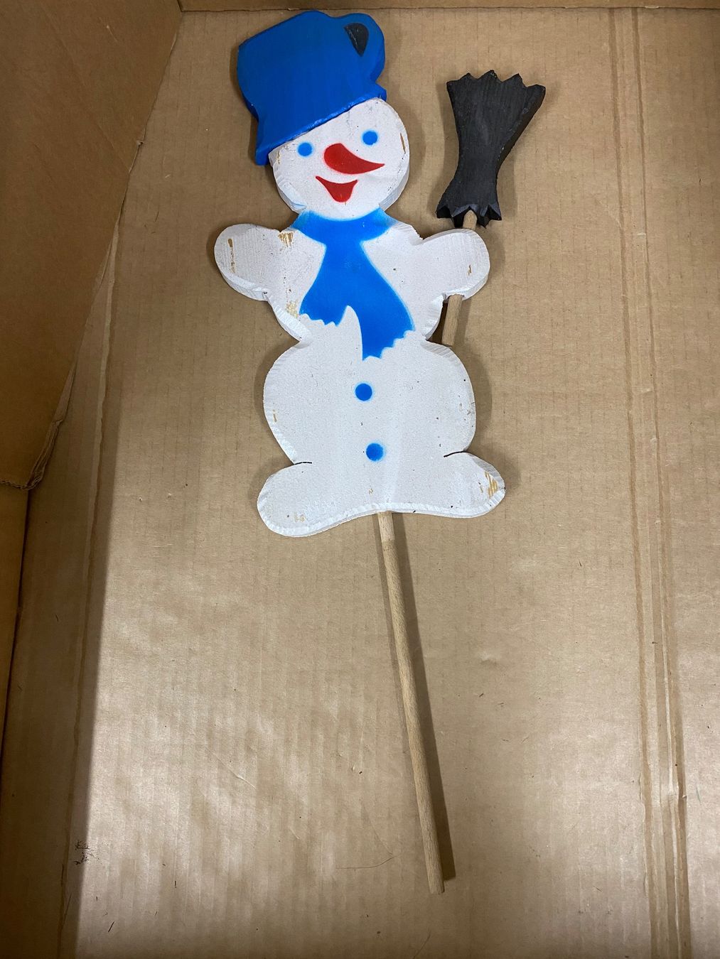 Tutte le decorazioni: Schneemann Steckfigur Holz – Usato da Eschlikon TG venduto da ArtRec
