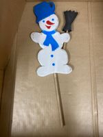 Schneemann Steckfigur Holz