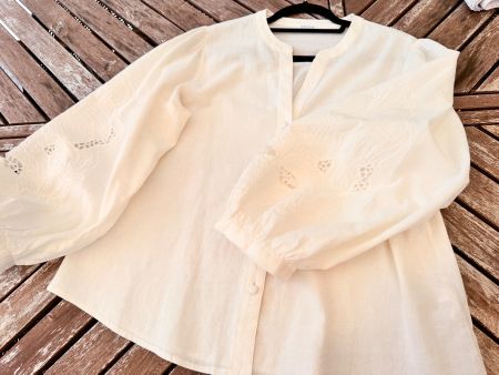 Weiße Baumwollbluse von Seidensticker