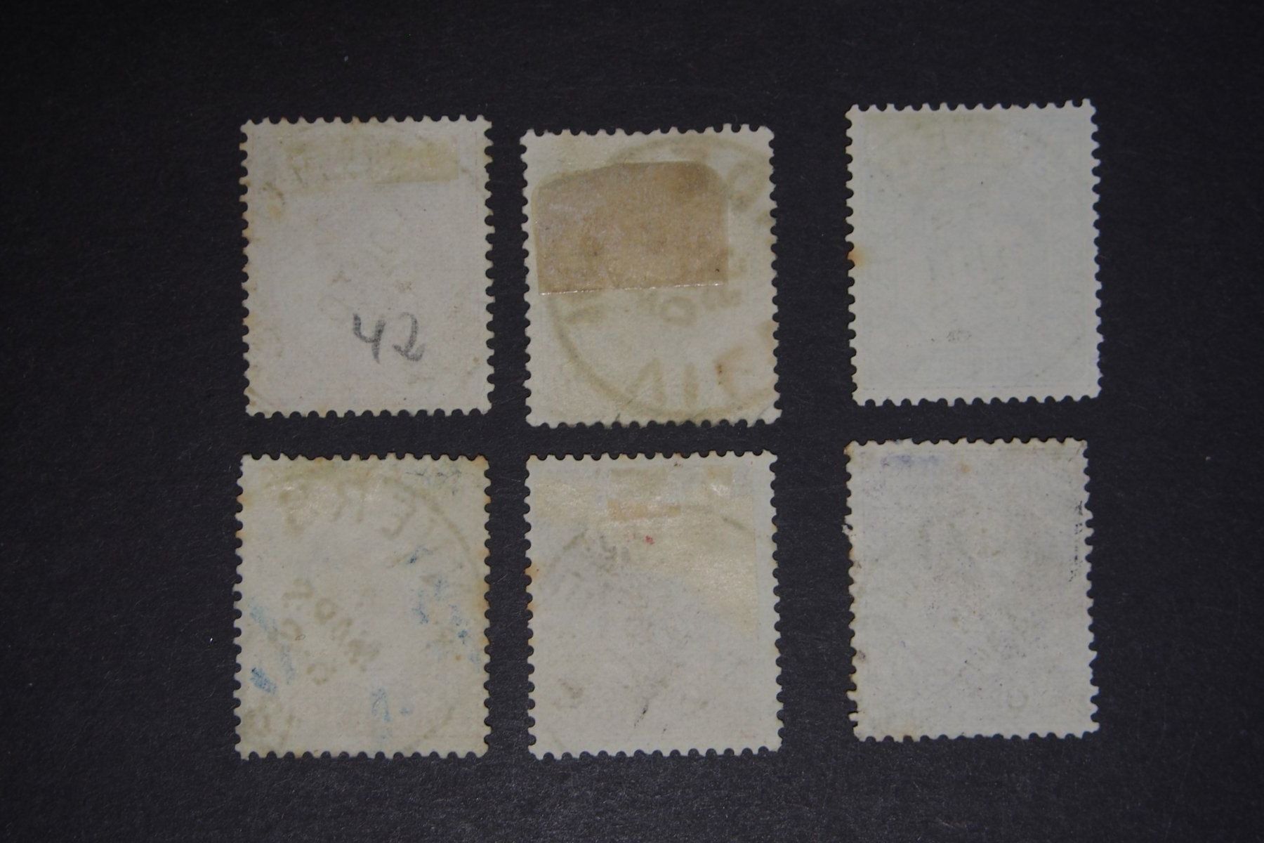 Tutti i francobolli: 1884 MiNr. 42 - 47 Belgien – Usato da Solothurn venduto da and_fxw5 1