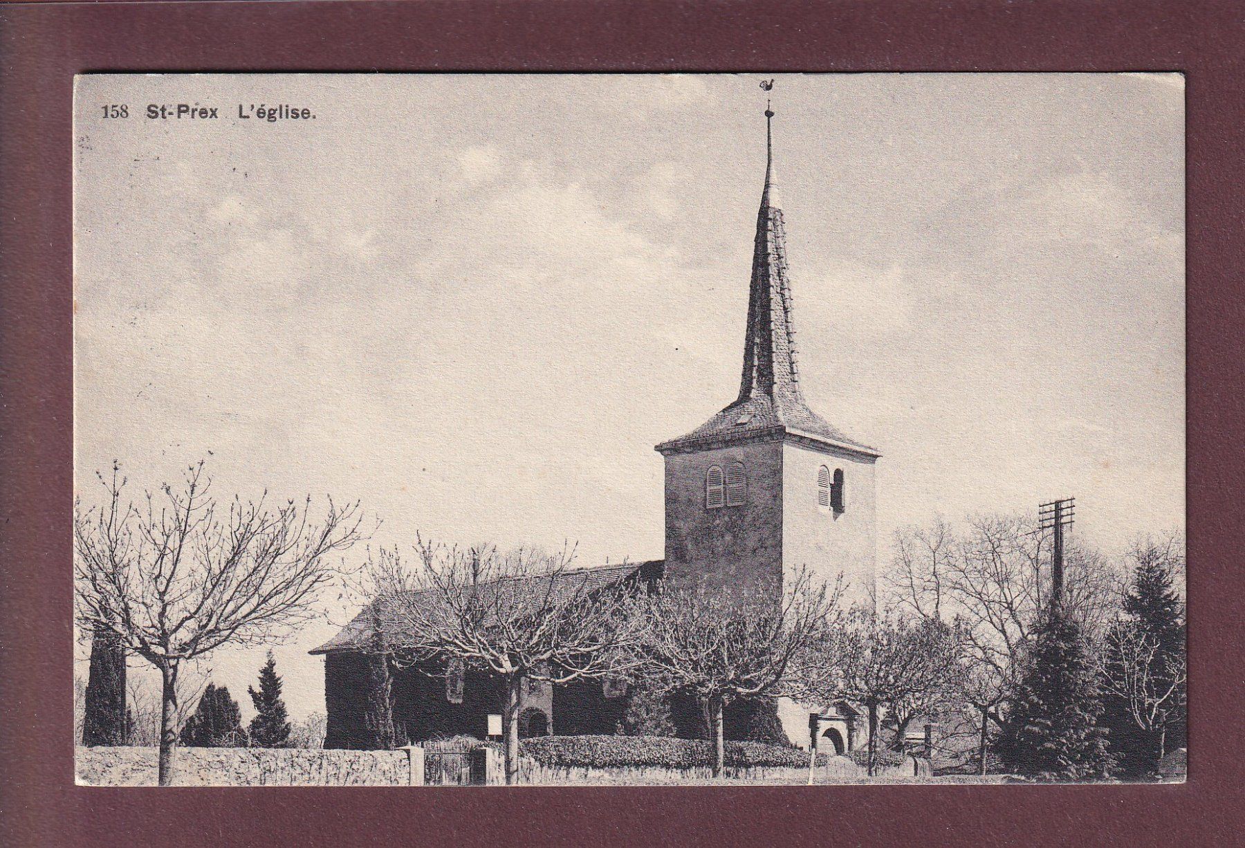 Ansichtskarten: ST. PREX - L'Eglise - 1917 – Gebraucht aus Pully von nicecards