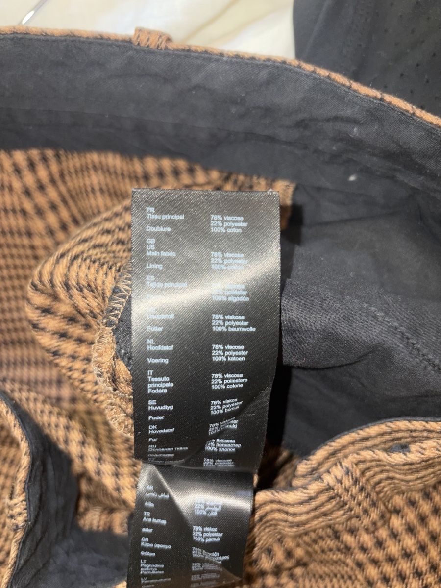 Maje Pantaloni: Plaid Trousers Brown/Black Size 36 – Usato da Zürich venduto da FStewart 7