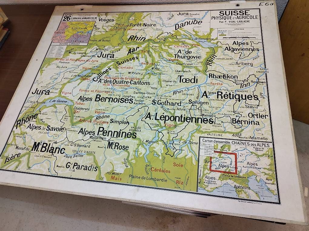 Landkarten & Atlanten: Carte de la Suisse – Gebraucht aus Petit-Lancy von chevalier