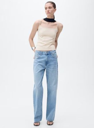 🤩MANGO NEUE KOLLEKTION TRäGER-TOP BEIGE NEU 10.- STATT 16.-