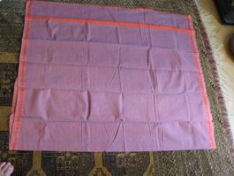 Tuch, Sarong, Pareo Baumwolle Indien blau-orange