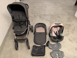 Kinderwagen ABC Design Set mit Babyschale 