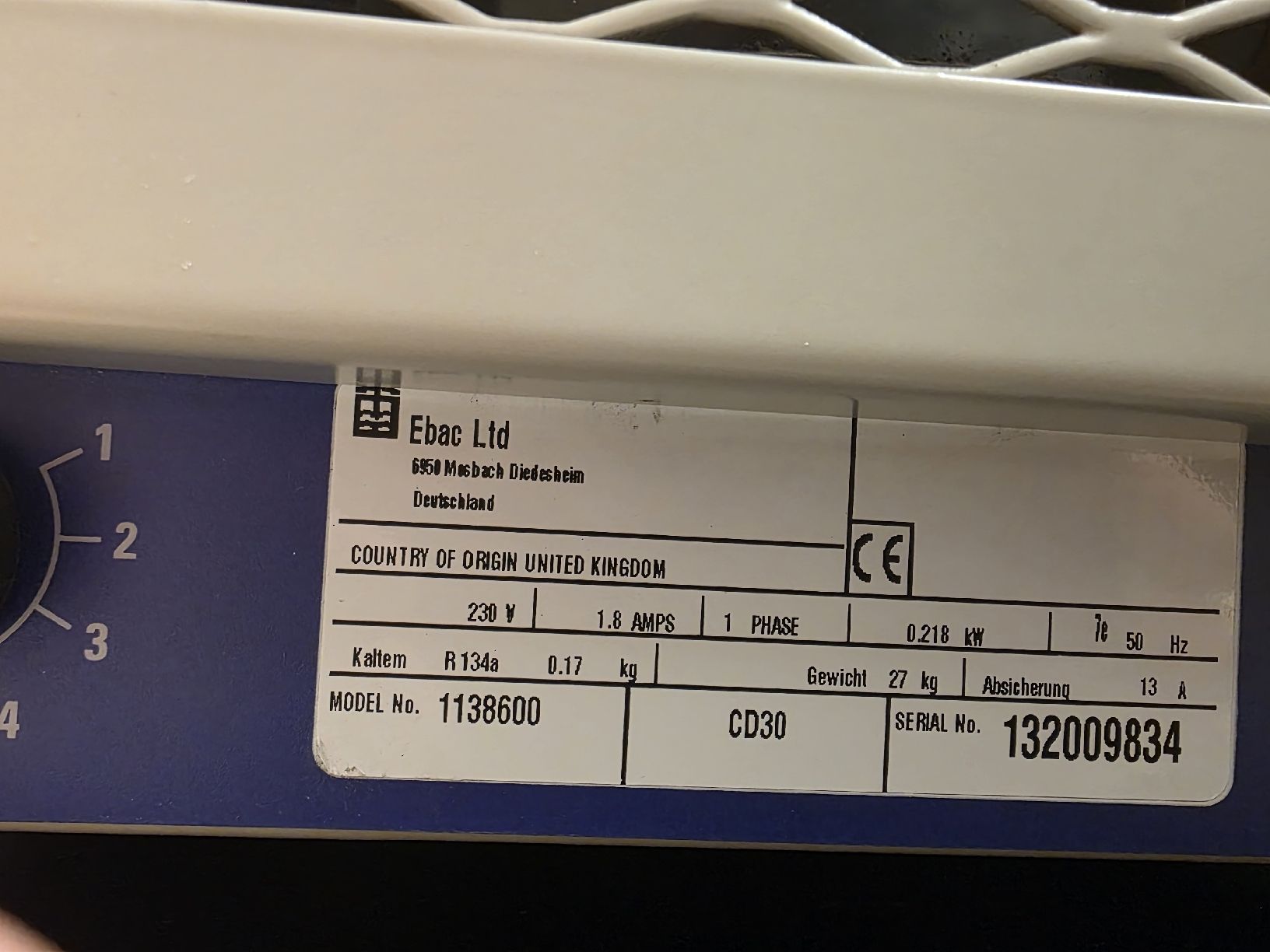 Deumidificatori: Ebac CD30 Luftentfeuchter 230V  – Usato da Zürich venduto da auctionhero 3