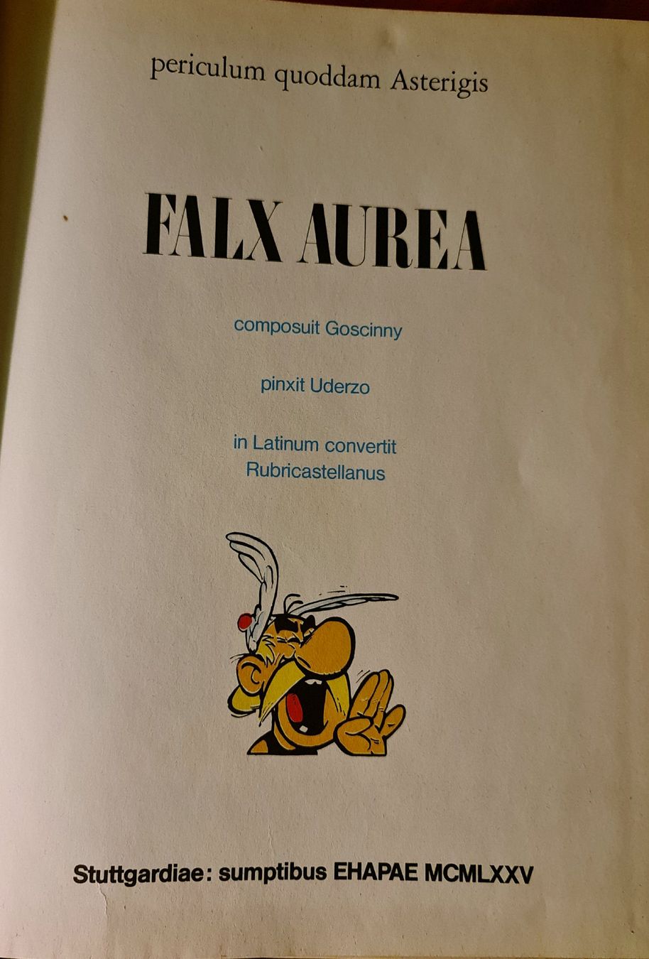 Comics: Astérix / La serpe d'or / en latin. – Gebraucht aus Cortaillod von signep 1