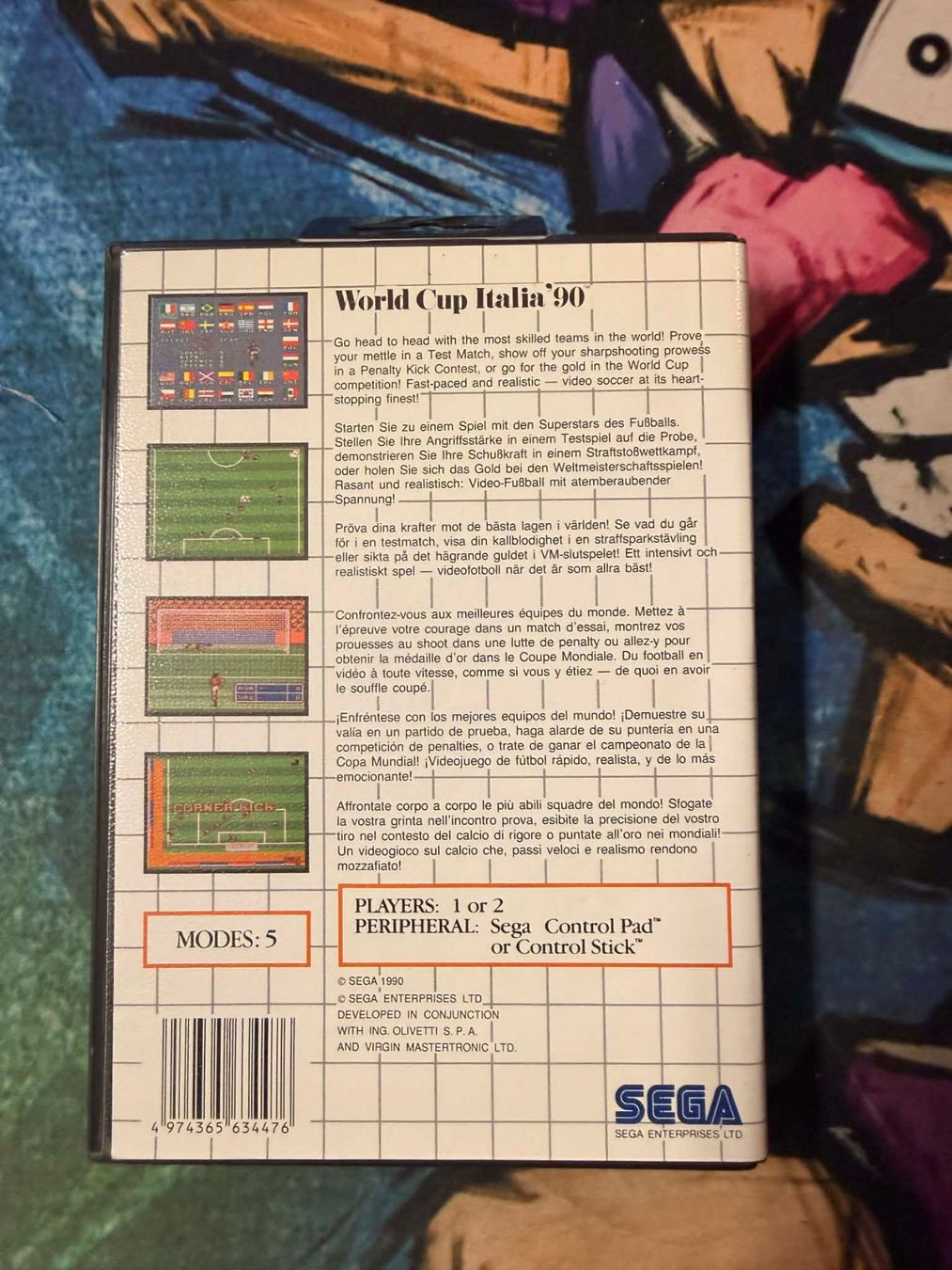 Sega Jeux: World Cup Italia 90 Sega Master System – D'occasion à Giubiasco par Ticinerd 1