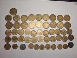 52x pièces de monnaie anciennes Française