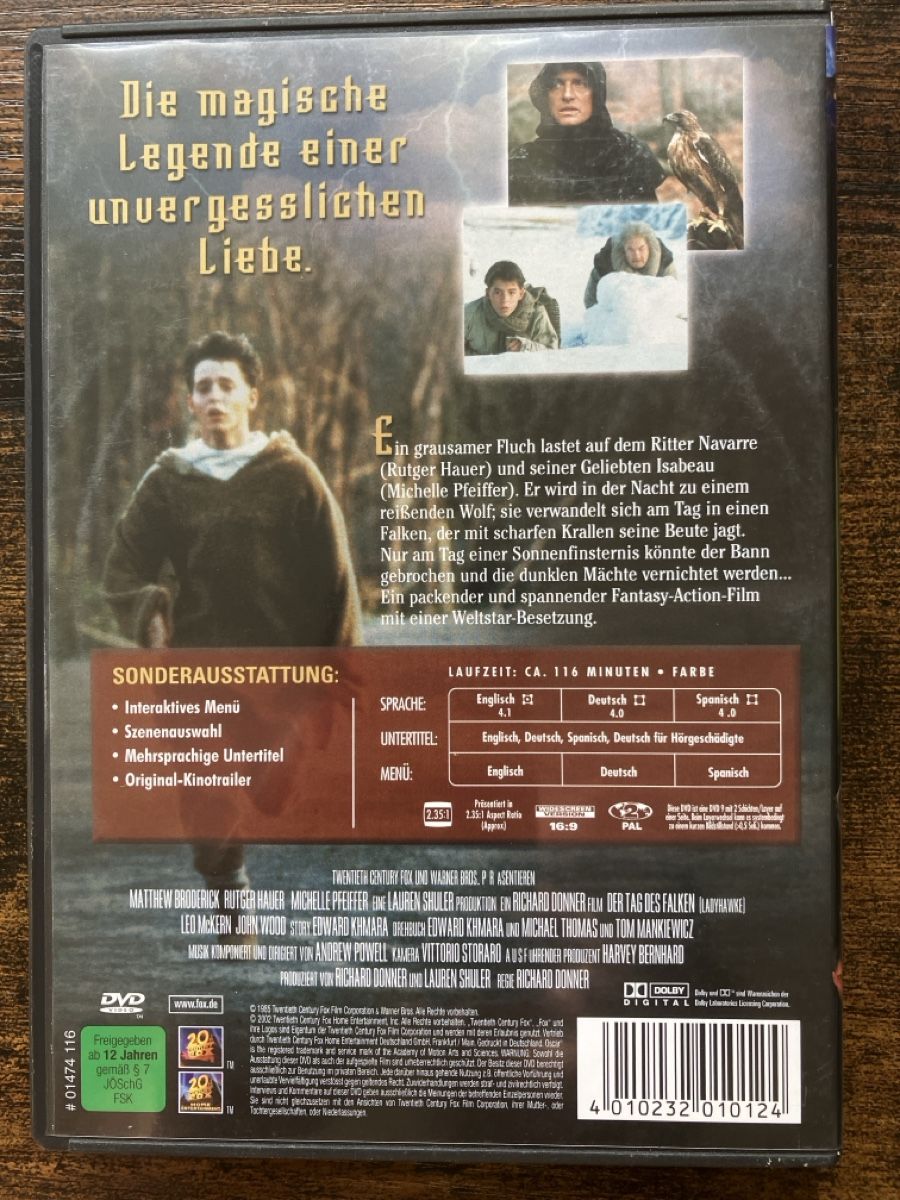 Tous les DVDs: Der Tag des Falken DVD – D'occasion à Glarus par Jhuber78 1