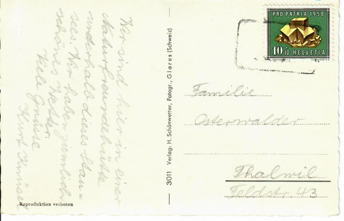 Cartoline postali: Stausee Garichte ob Schwanden – Usato da Hochdorf venduto da Ziegel-16 1