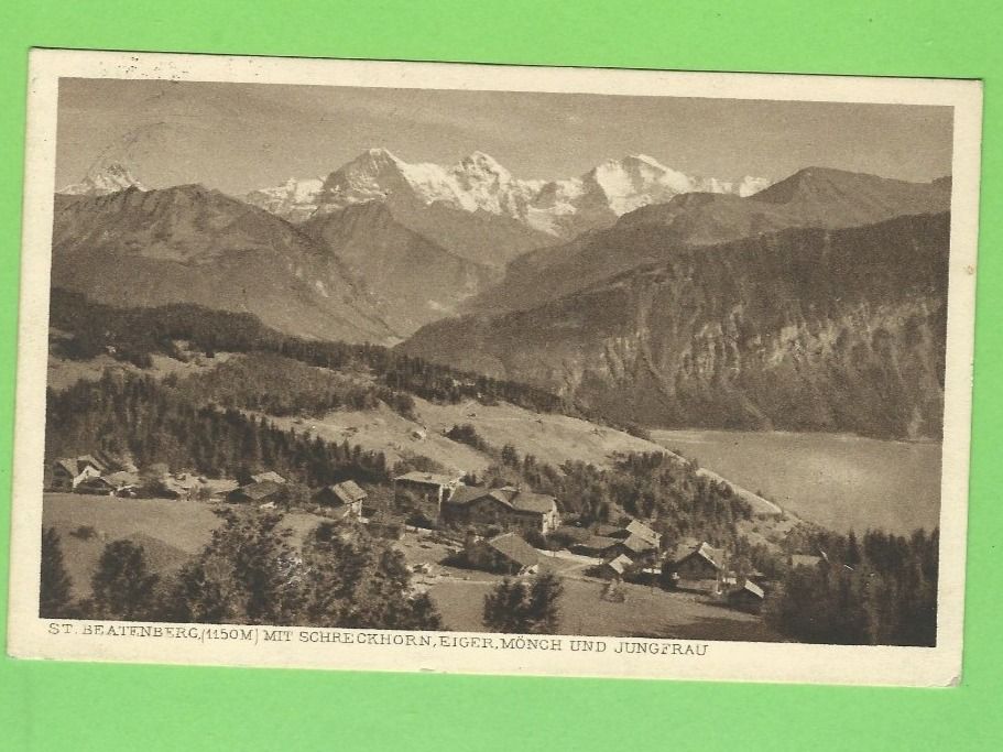 Cartoline postali: St. Beatenberg mit Schreckhorn – Usato da Zürich venduto da t24_de