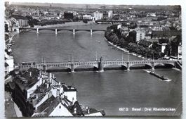 Basel : Drei Rheinbrücken