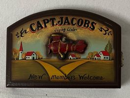 „RETRO“-SCHLÜSSEL-AUFHÄNGER „Jacobs Flying Club“ / Top!