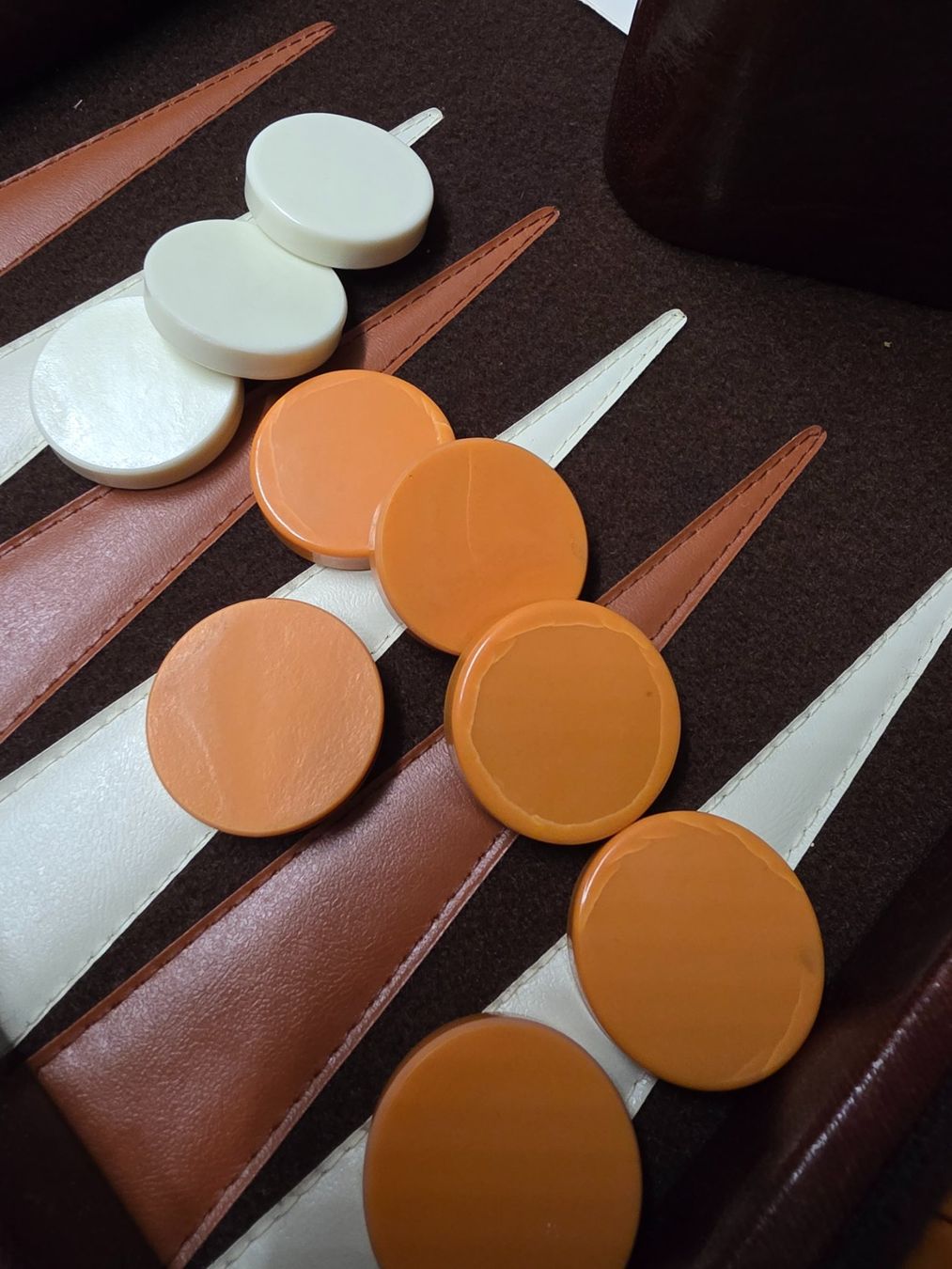 Giochi: Vintage Backgammon Koffer / Reise-Set - komplett – Usato da Nebikon venduto da Japostyle 2
