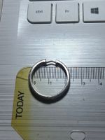 Ohrring Silber 925 Durchmesser 25mm,innen 21mm , 3.54 Gramm.