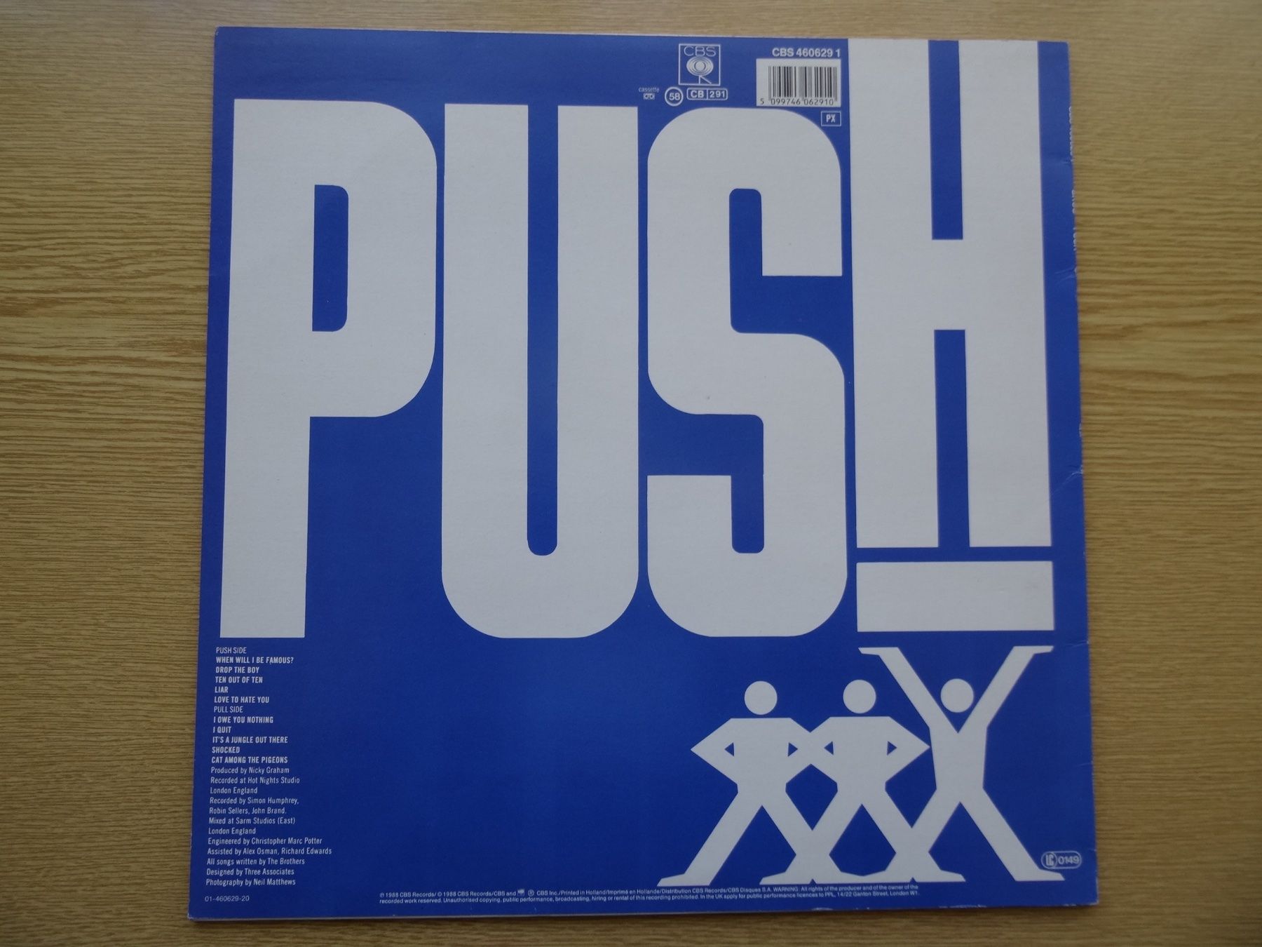 Dischi in vinile: Bros: "Push" Vinyl Schallplatte (1988) – Usato da Zürich venduto da burdan 1